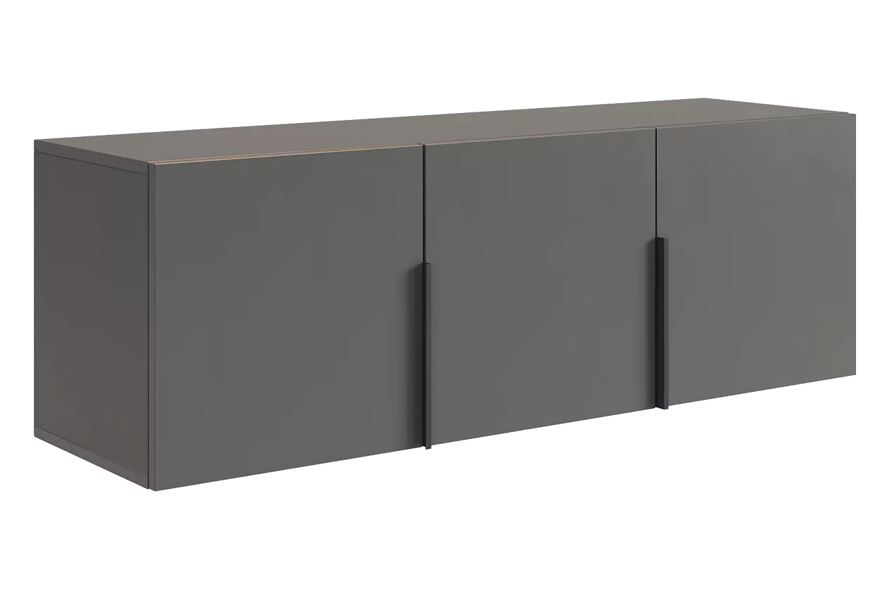 Антресоль трехдверная L1200 Баско (графит)