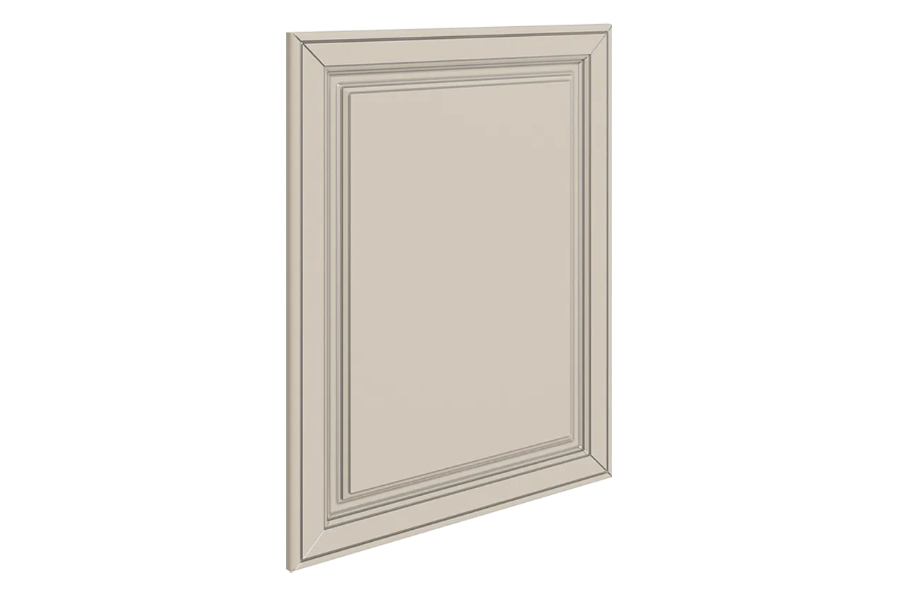 Атланта Дверь (Декор) L551 Шкаф рабочий (эмаль) (сливки патина платина)