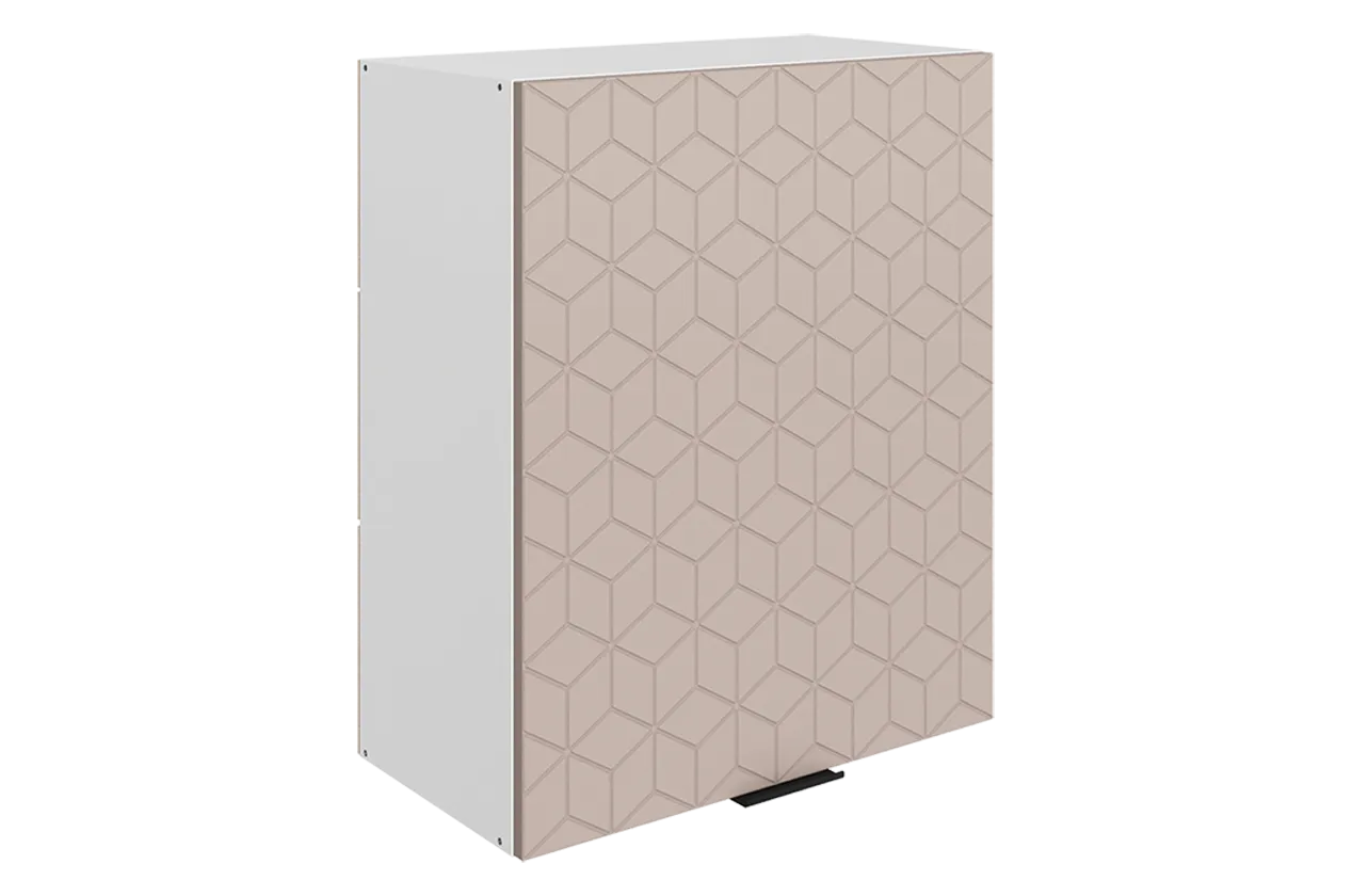 Стоун Шкаф навесной L600 Н720 (1 дв. гл.) с фрезеровкой