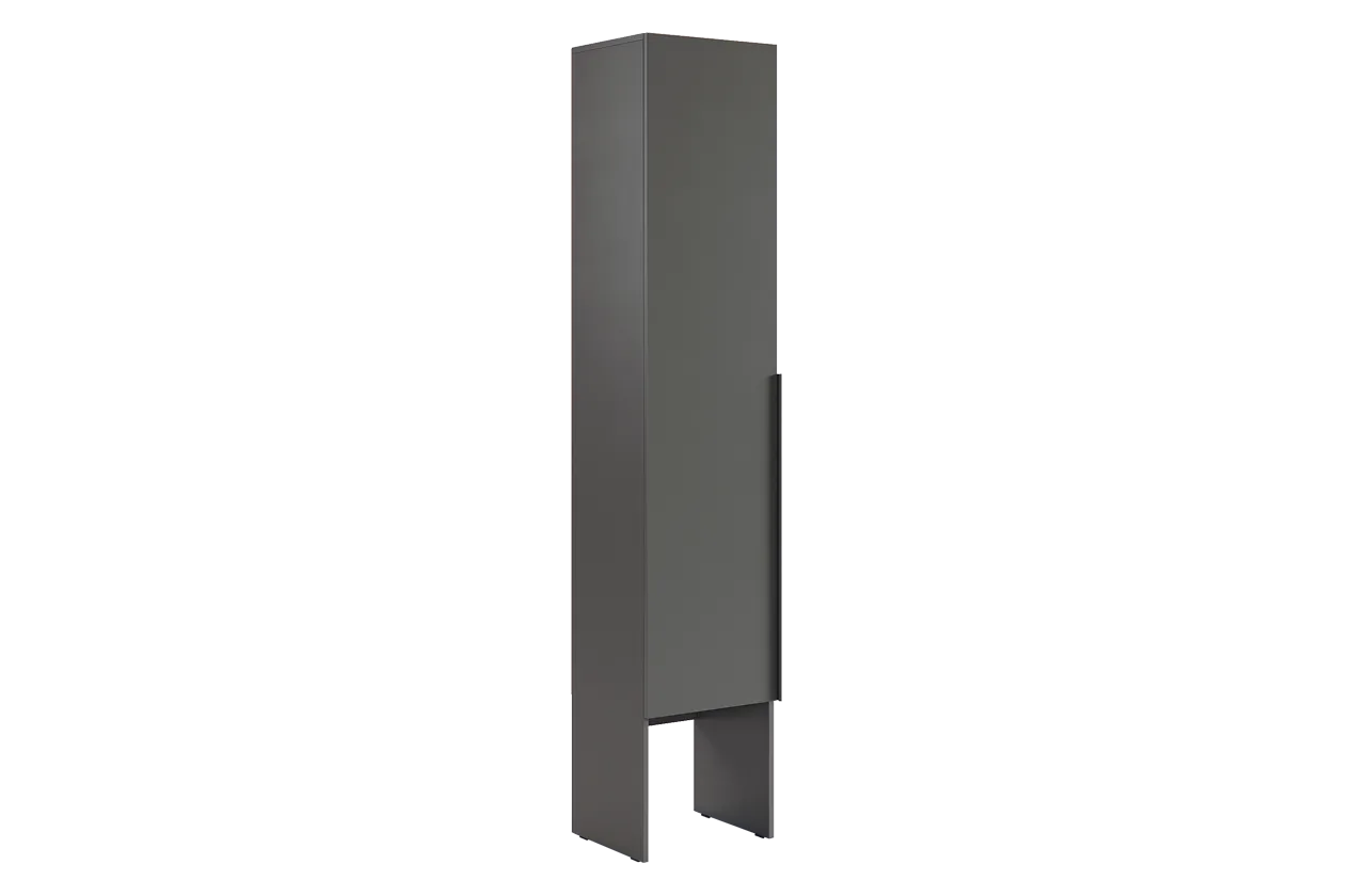 Шкаф однодверный L400 Баско (графит)
