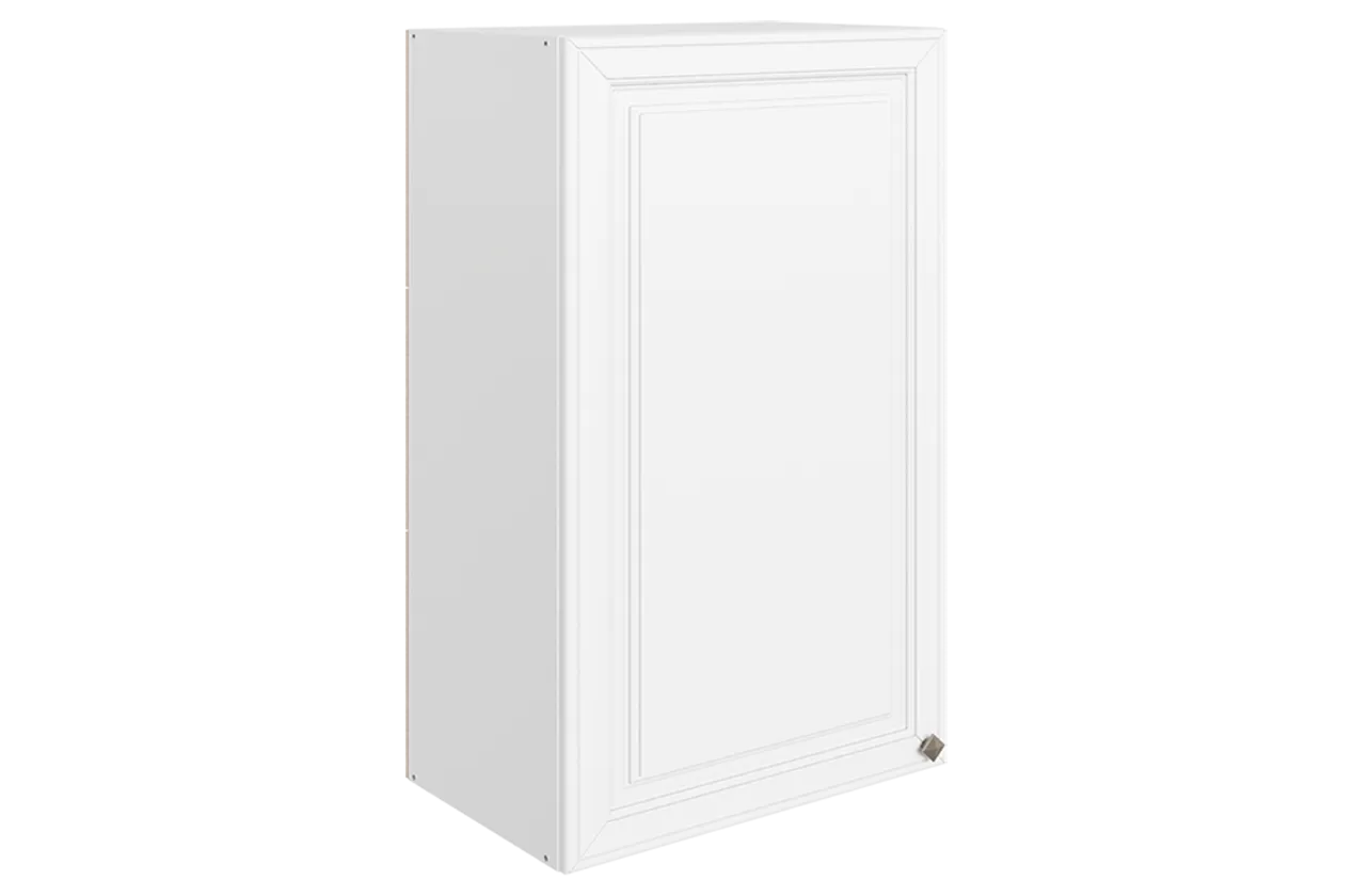 Мишель Шкаф навесной L500 Н900 (1 дв. гл.) (эмаль) (белый/белый)
