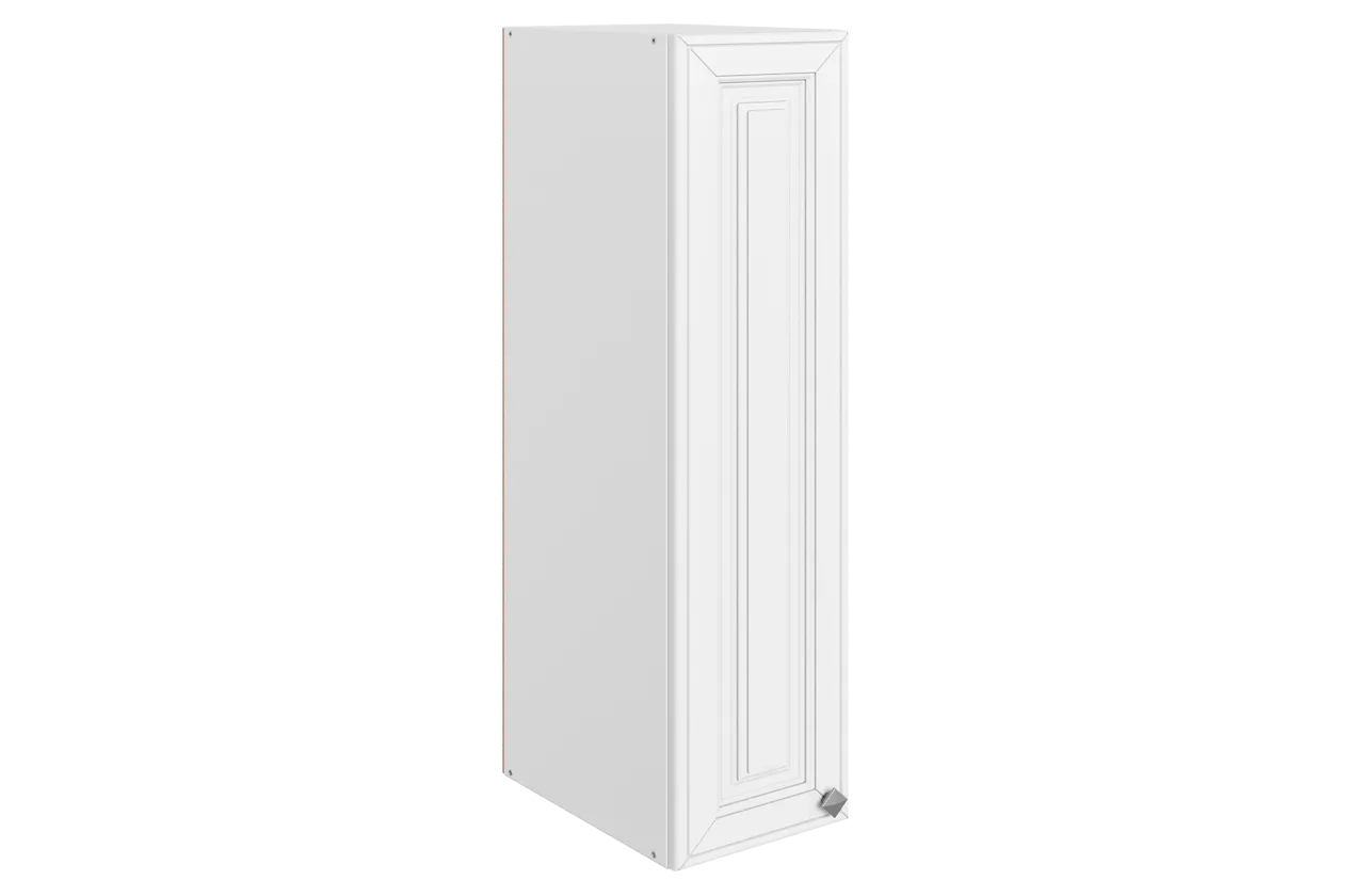 Мишель Шкаф навесной L200 H900 (1 дв. гл.) (эмаль) (белый/белый)