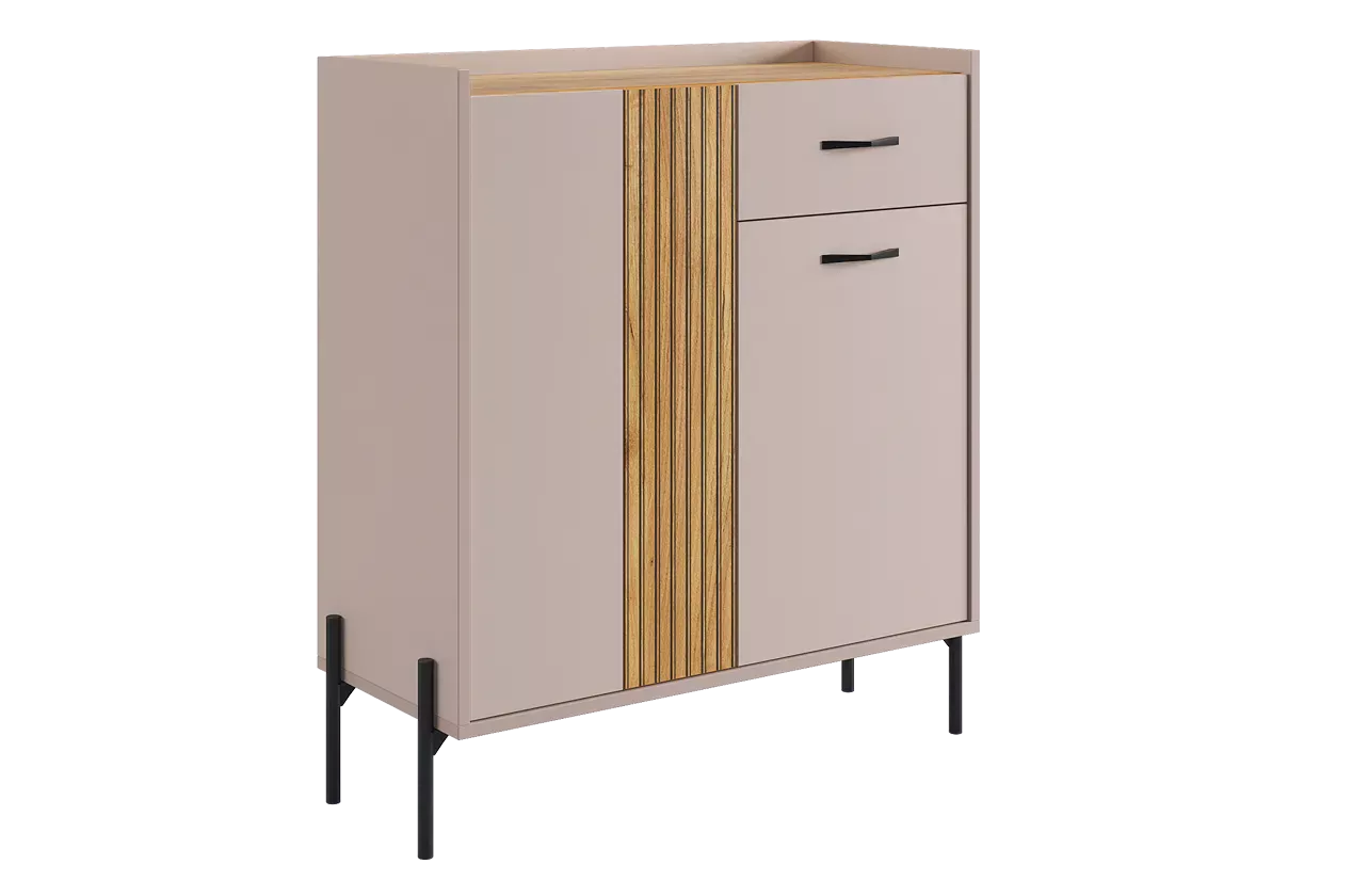 Доминика Комод (с ящиком) (кашемир/дуб крафт золотой)