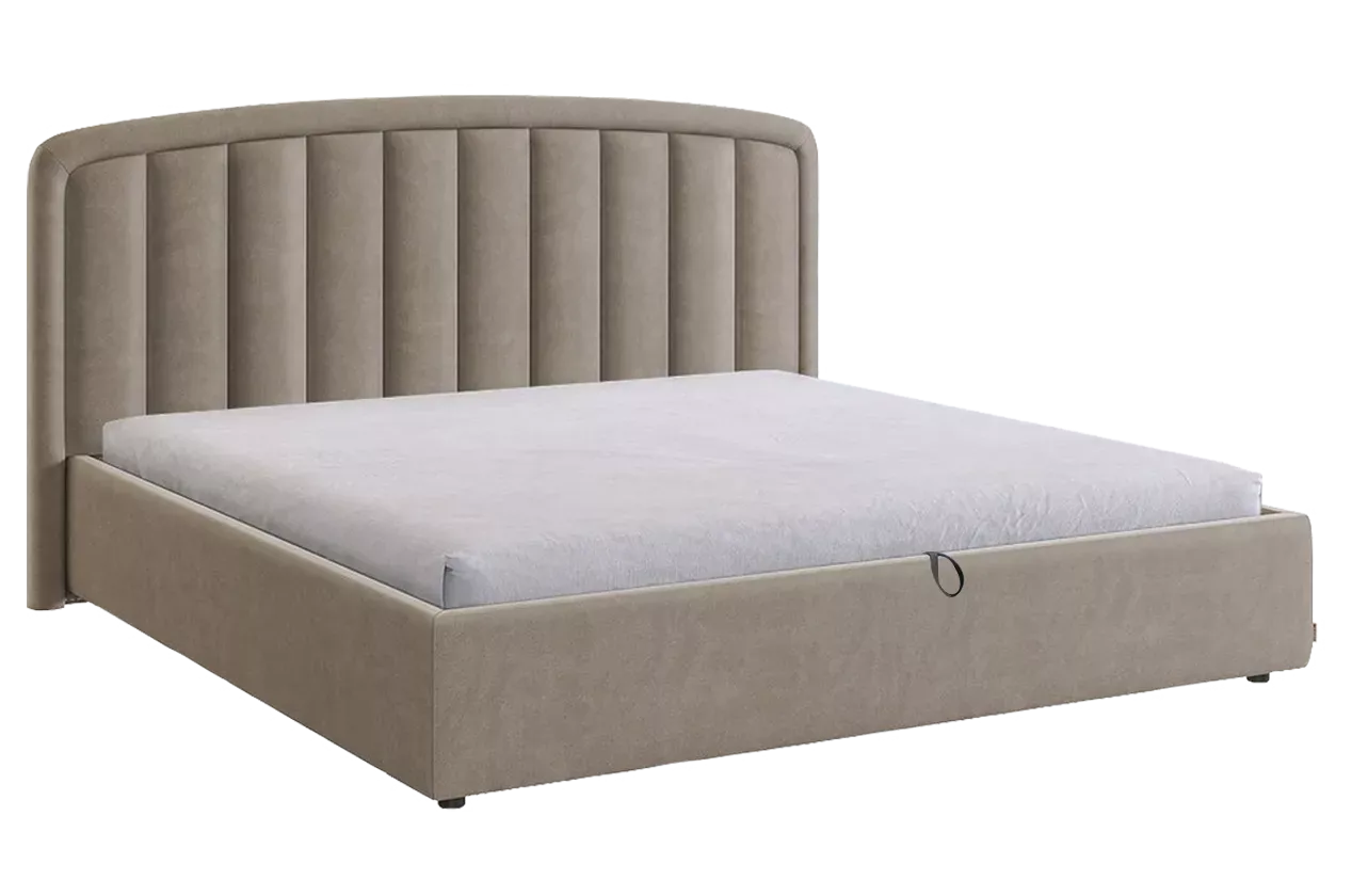 Кровать с подъемным механизмом Сиена 2 180х200 см (какао (велюр))