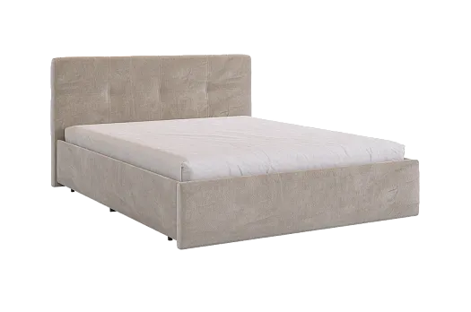 Кровать с основанием Веста 160х200 см (латте (велюр))