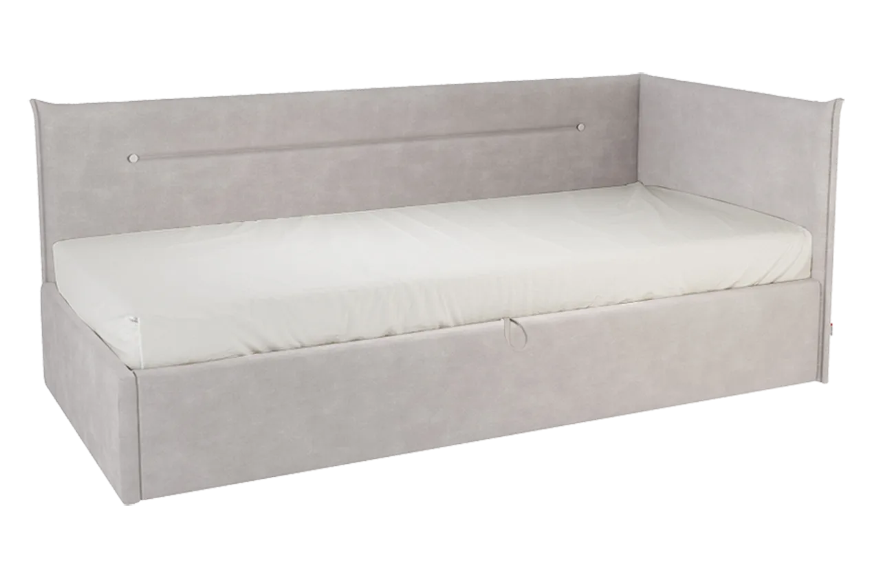Кровать с подъемным механизмом Альба (Тахта) 90х200 см (галька (велюр))