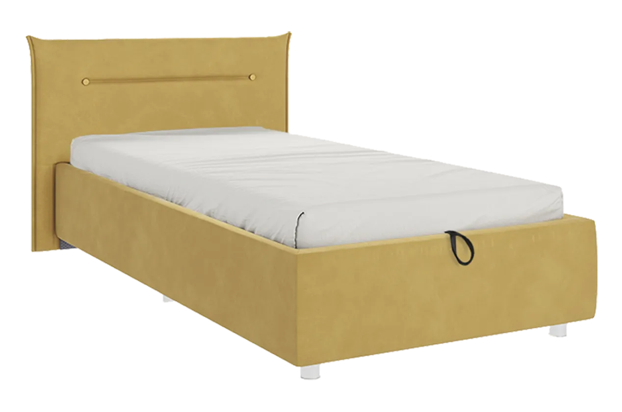 Кровать с подъемным механизмом Альба 90х200 см (медовый (велюр))