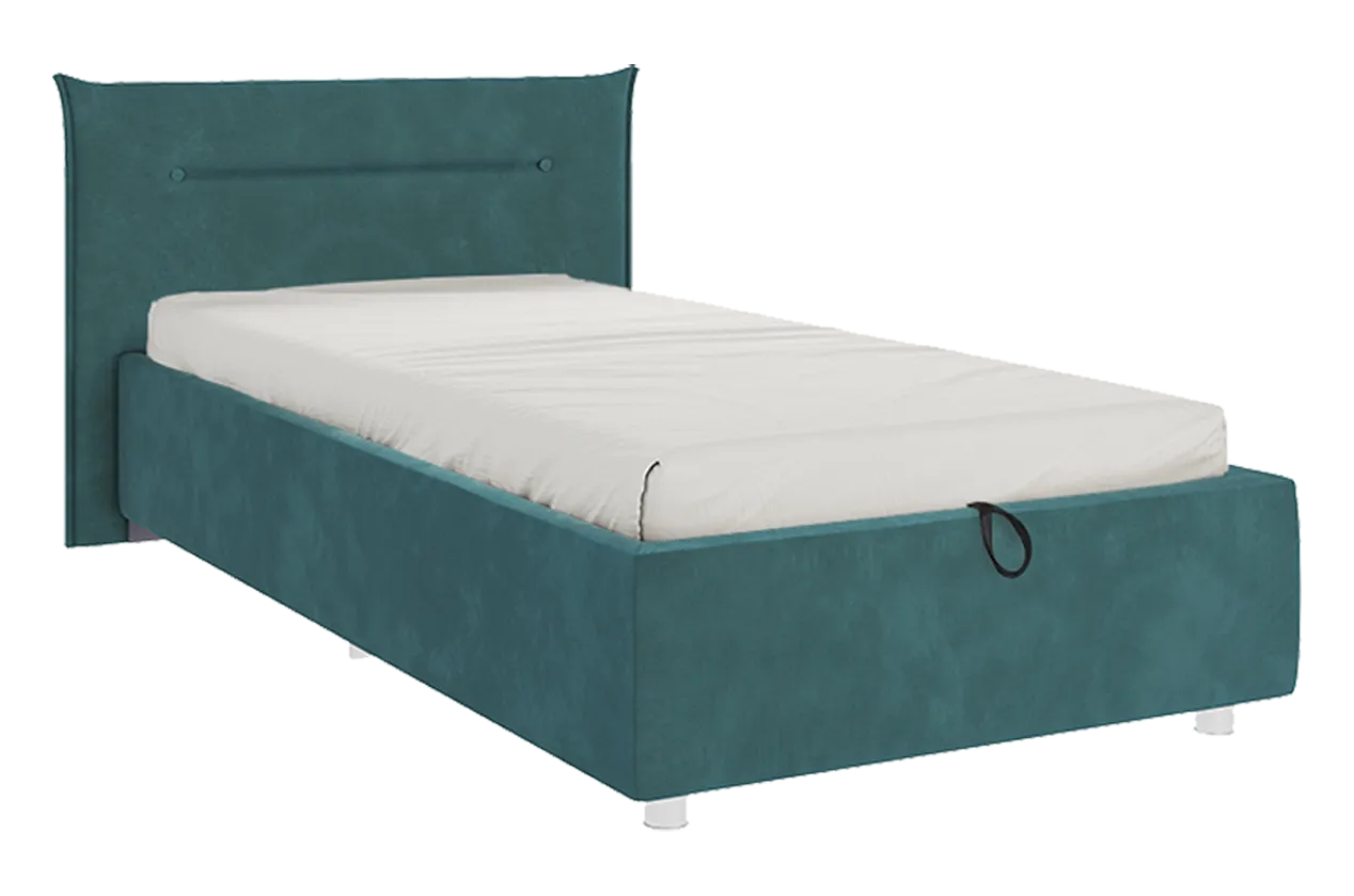 Кровать с подъемным механизмом Альба 90х200 см (сосна (велюр))